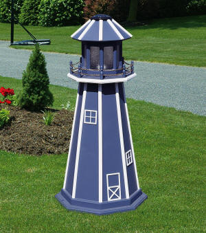 lighthouse solar garden lights
